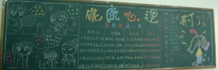 制作小学生心灵健康黑板报