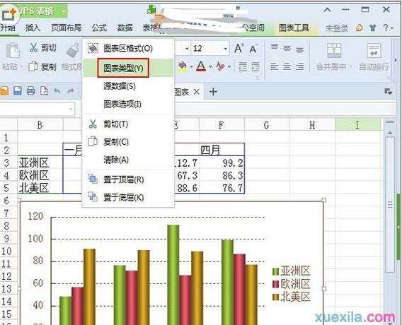 wps演示怎样插入柱形图