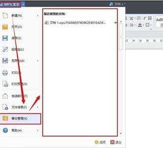 WPS文字怎样恢复未保存文档
