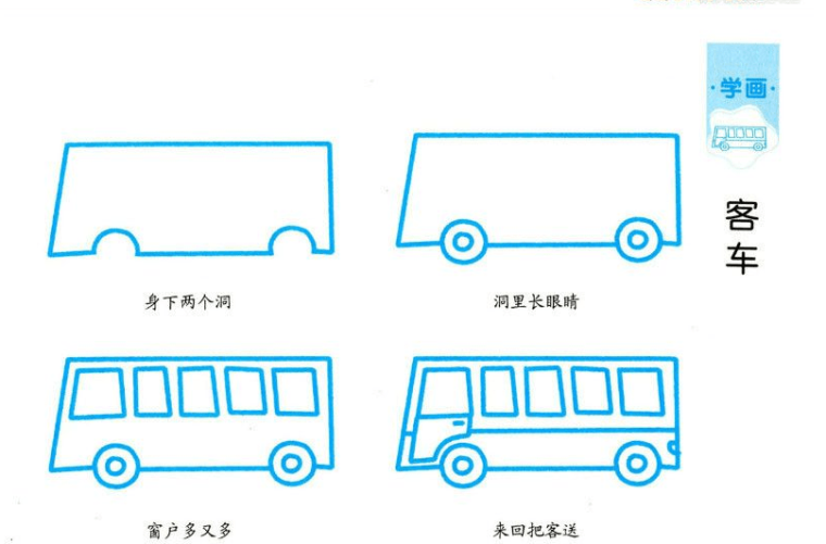 儿童学画车入门图片，学画车入门图片