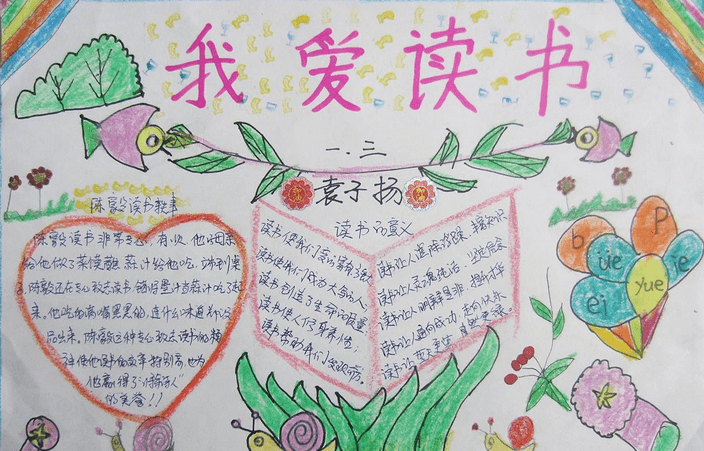 小学生以读书为题的手抄报资料