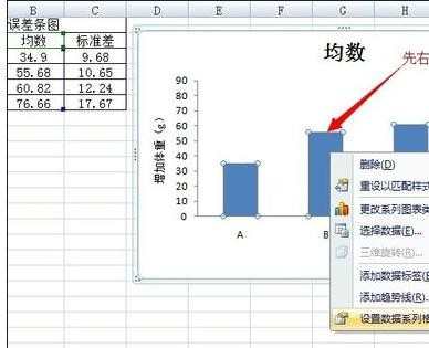 excel2007添加误差线的教程