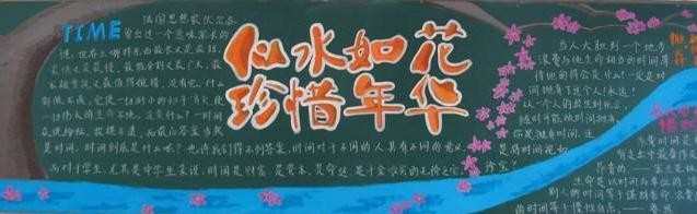 小学优秀珍惜时间黑板报设计图片大全