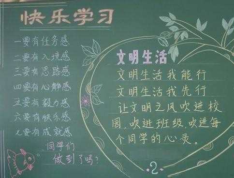 黑板报有关学习的素材