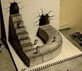 3d立体画素描画