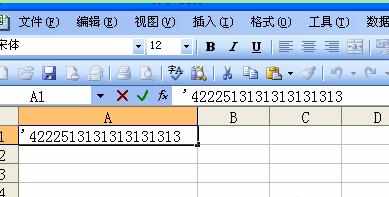 如何在excel中输入身份证号码 excel身份证号码输入方法