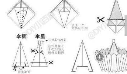 超简单油纸伞手工折纸教程