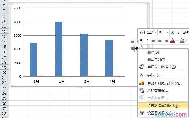 Excel2010柱形图与折线图怎么做