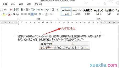 word2013如何使用插入和改写模式