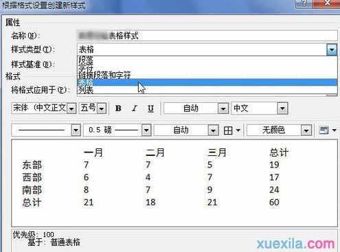 Word2010怎样创建自定义表格样式