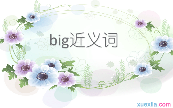 big的近义词 big的英文意思