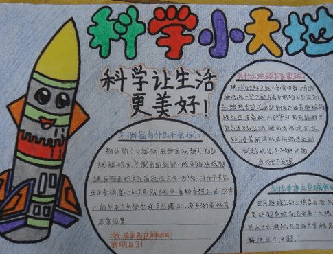 六年级科普手抄报 小学科技创新手抄报