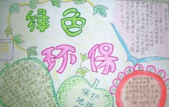 小学生保护环境主题手抄报模板图片