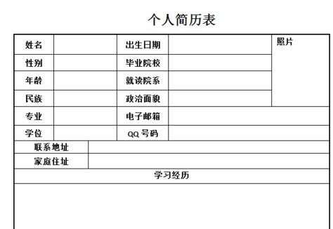 word2010制作表格简历步骤