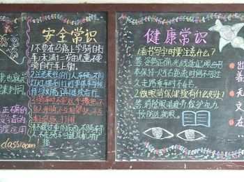 小学生健康黑板报 关于小学生健康黑板报内容