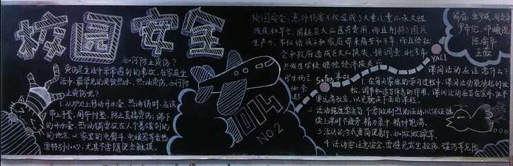 关于小学安全文明黑板报