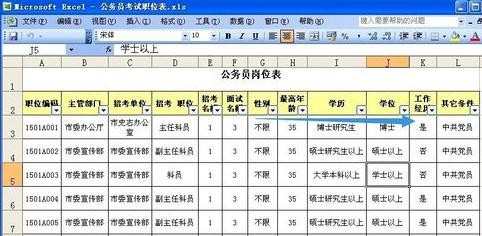 2003excel表格怎么做自动筛选