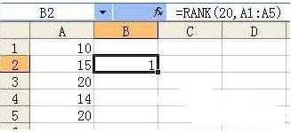 excel2010rank函数如何排名