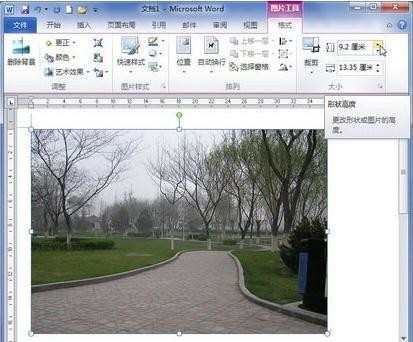 word2010如何设置图片尺寸