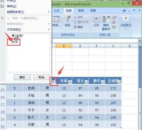 excel2007如何排序和筛选