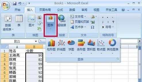 如何在excel2007中绘制折线图