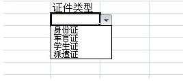 2007excel表格下拉选项怎么做