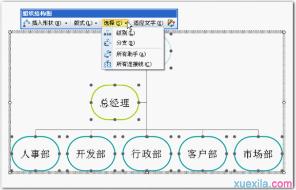 wps演示怎样制作组织结构图