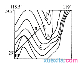 高二地理等值线试题及答案