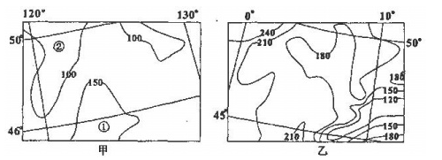高二地理等值线试题及答案