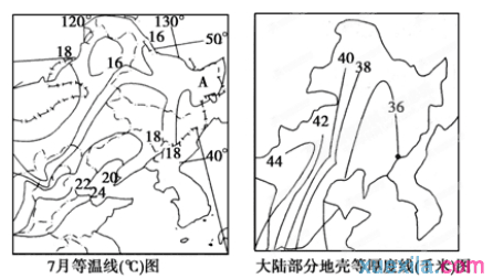 高二地理等值线试题及答案