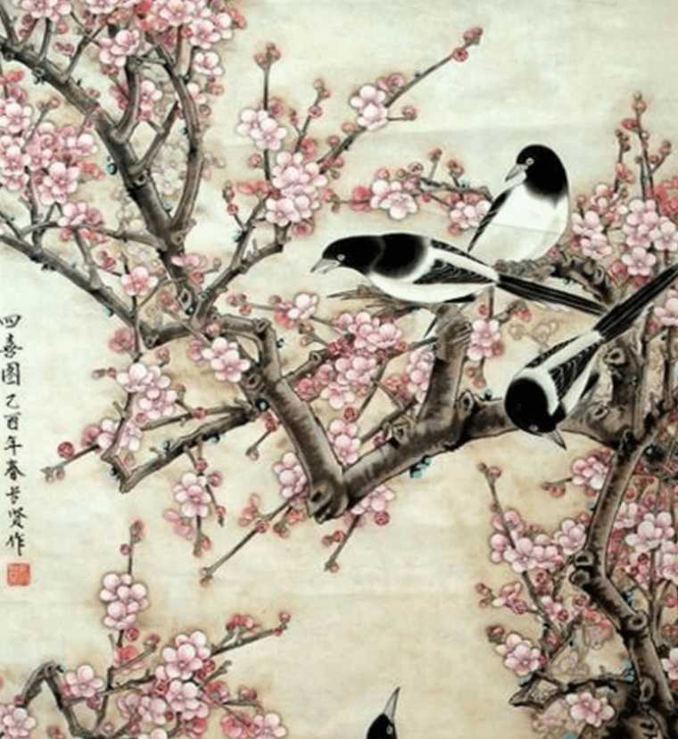 工笔画梅花图片大全_工笔画梅花图片精品