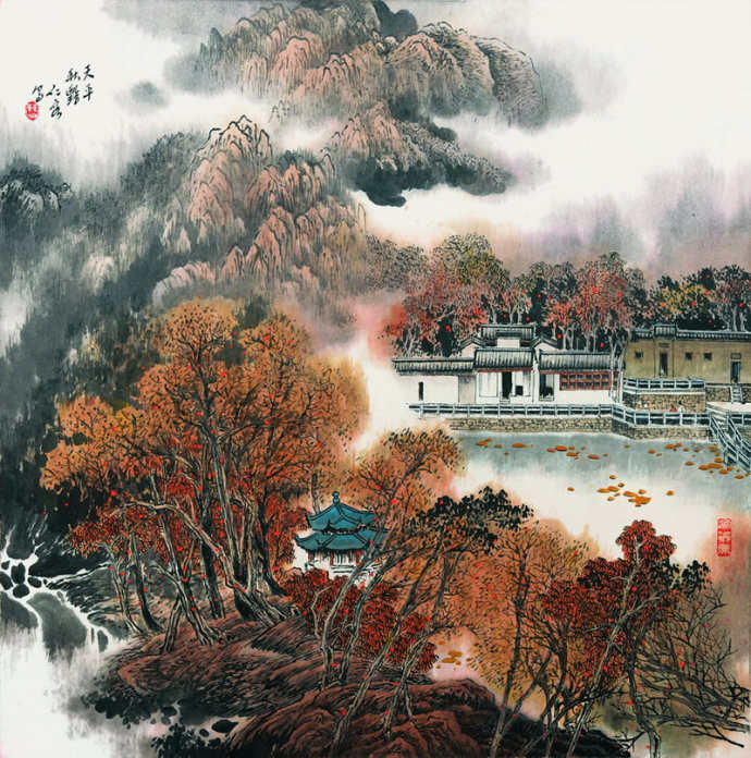 顶级中国山水画图片_顶级中国山水画作品