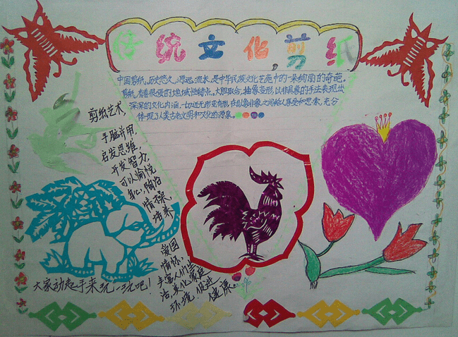 有关生活中的传统文化手抄报模板