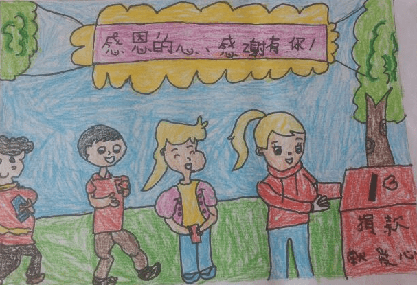 关于感恩节幼儿绘画作品_2016幼儿园绘画作品图片