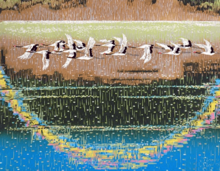 国画制作木刻版画图片