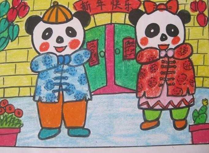 以过年为体裁的绘画作品