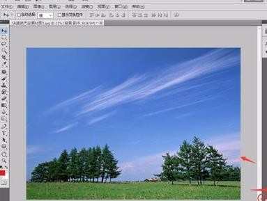 photoshop怎样给图片换天空