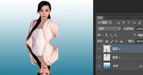 photoshop如何制作倒影图片