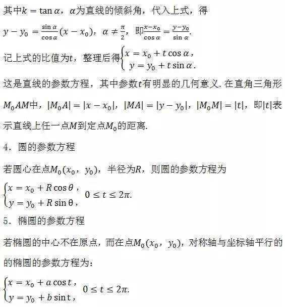 高中数学知识点总结及公式大全