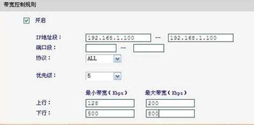 迅捷Fast FWD105路由器的IP宽带控制怎么设置