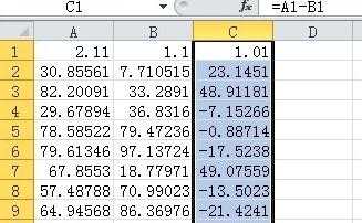 excel表格减法函数怎么算