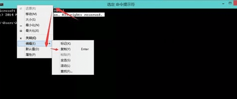 win10的cmd怎么复制粘贴