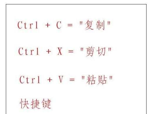 excel的剪切复制粘贴快捷键使用