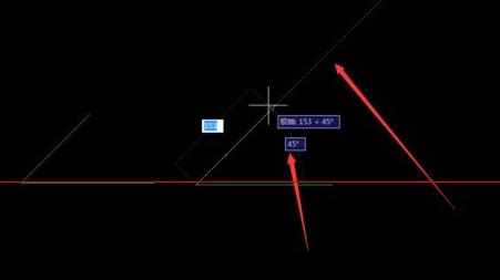 怎样用CAD绘制45度的角度图形