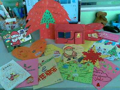 小学生自制圣诞贺卡模板图片展示