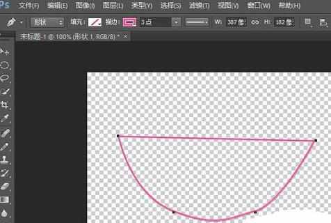 PS怎样制作曲线图形