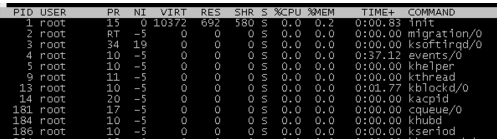 Linux网络命令的top命令怎么使用