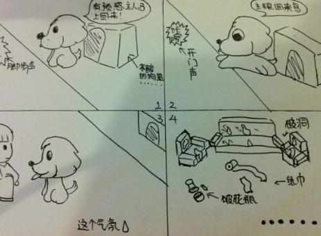 四格漫画简笔画图片