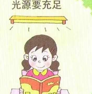 保护眼睛的漫画图片