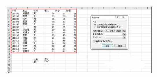 excel2010中进行高级筛选的操作方法